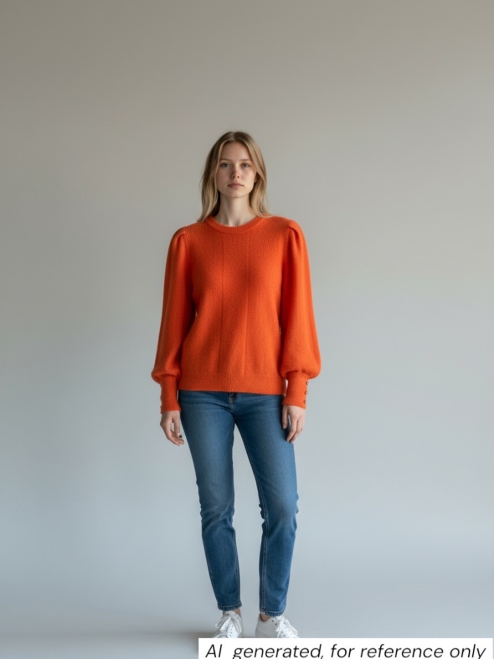 #092 - ICHI IKHAMARA - BALOON SLEEVES SWEATER // PTP - 23.5 / L - 26